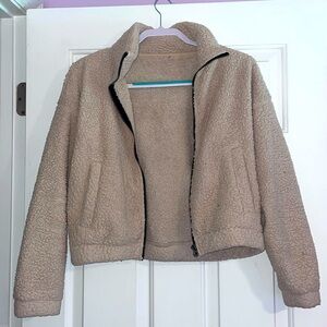 American Eagle Teddy Bear Jacket Cropped